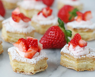 strawberry pastry